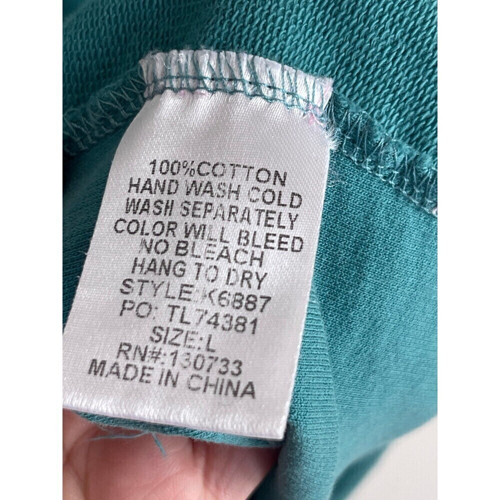 Teal Ruffle Sleeve Dress Size Medium - Picture 5 of 9